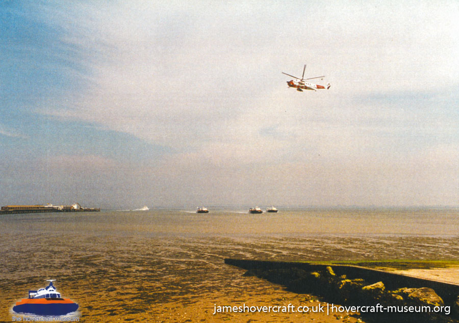 AP1-88 hovercraft promotional day by BHC -  (credit: The <a href='http://www.hovercraft-museum.org/' target='_blank'>Hovercraft Museum Trust</a>).